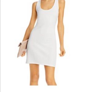 Aqua white sheath dress. Size M